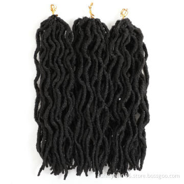100% Kanekalon Fiber Deep Curl Faux Curly Braiding Hair Goddess Locks